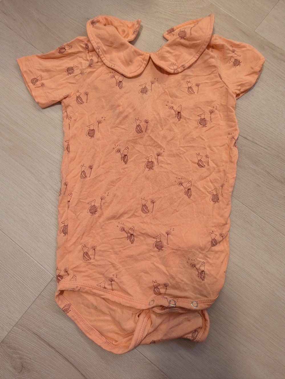 Kate Quinn Piglet Peter Pan Bodysuit - size 2 T - Bamboo